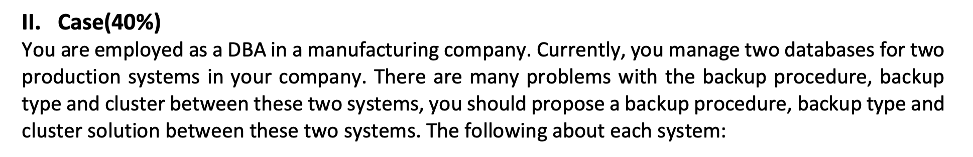 Course Database Administration Learning Outcomes Lo1 Explain Strategies To Manage And Monitor Database Servers Lo2 1