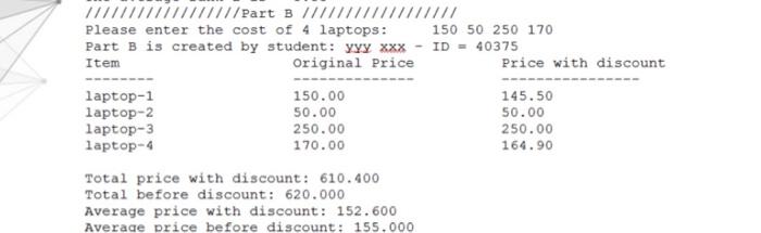 B The Main Function Should Perform The Following Initialize The Variable Nb Laptop With The Sum Of The First Digit A 2
