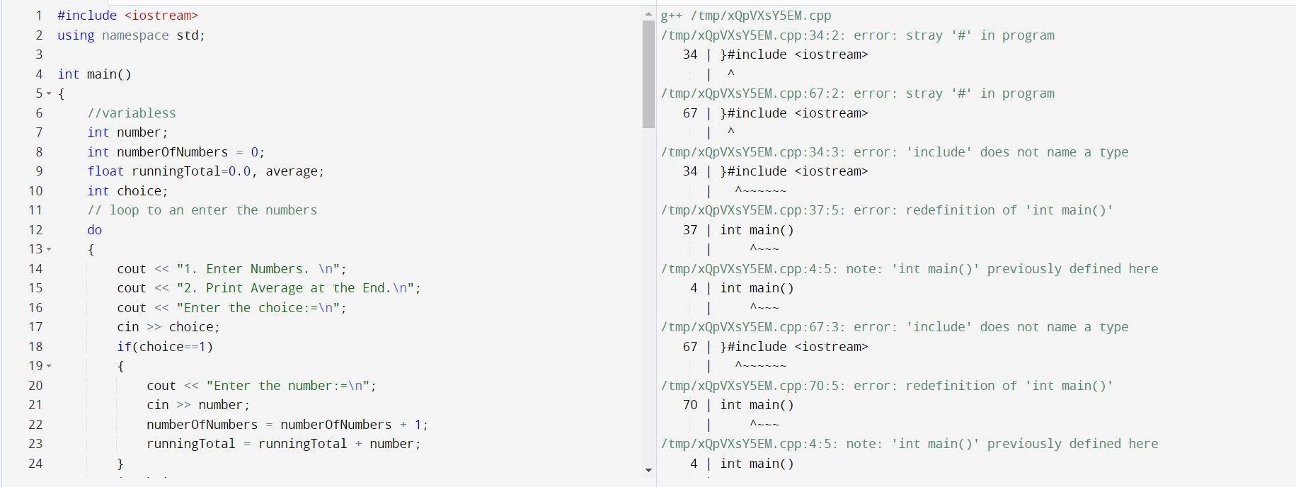 The Code Is Some Errors Please Find The Error And Typed The Code Without Errors And Take A Screenshort Attach The Answer 3
