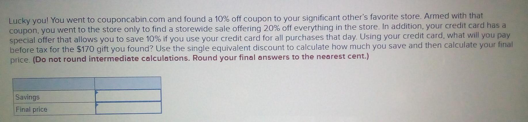 Lucky You You Went To Couponcabin Com And Found A 10 Off Coupon To Your Significant Other S Favorite Store Armed With 1