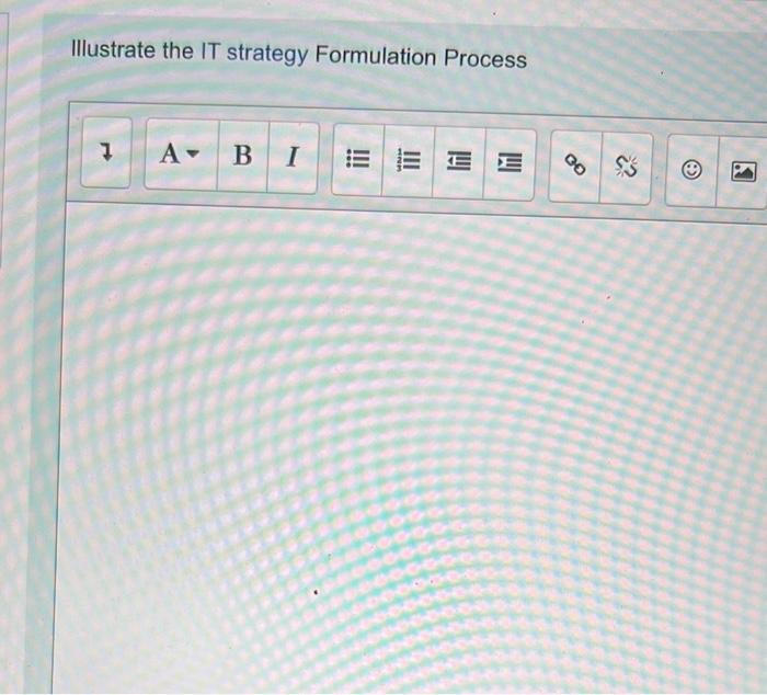 Illustrate The It Strategy Formulation Process 1 A Bi Iii Ee Go 23 S 1