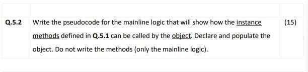 Programming Logic And Design Only Q5 2 Java 1