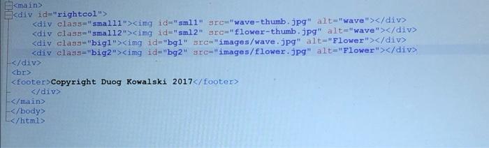 Main E Div Id Rightcol Div Class Small1 Img Id Sml1 Src Wave Thumb Jpg Alt Wave Div Div Class Small2 1