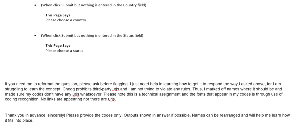 I Have Created Some Html And Style Docs From My Own Work In My Coding Program That Displays Data Revise Customer Enter 3