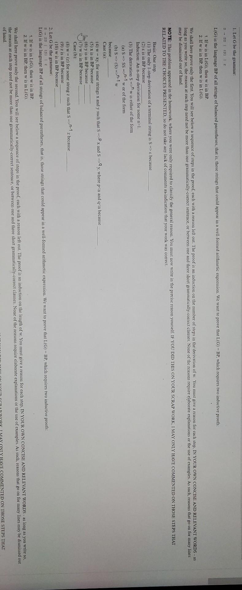 Computer Theory Need Help With This Outline 1