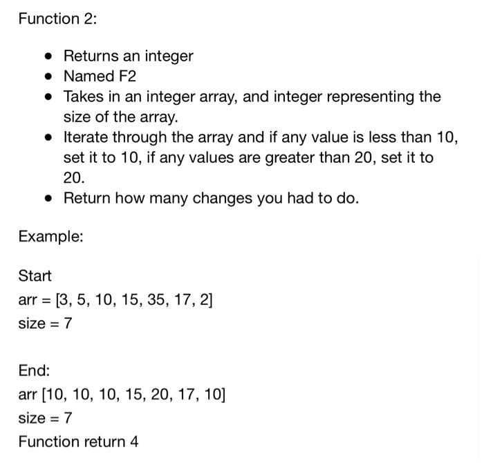 Description In This Assignment I Would Like You Write A Few Common Pointer Algorithms You Will Need To Write Your Own M 2