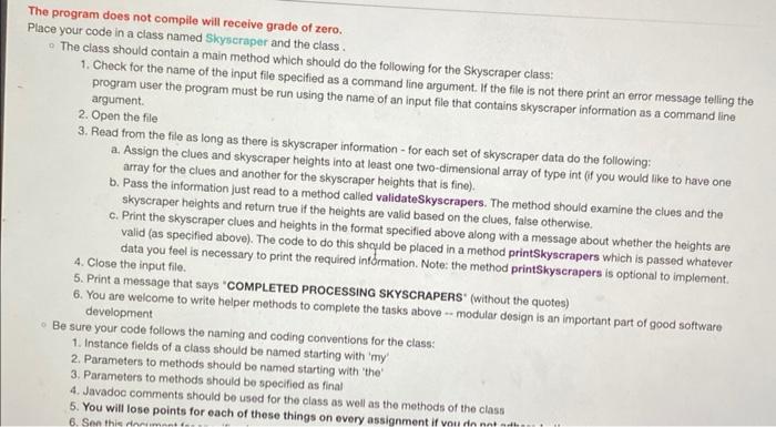 Background The Purpose Of This Assignment Is To Review Lectures In 2d Array Nested For Loops File Input Scanner Th 4