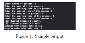 2 1 Complete Fifo Cpp For A Fifo Scheduling Algorithm Instruction 1 Function Runprocess Is To Simulate The The 1