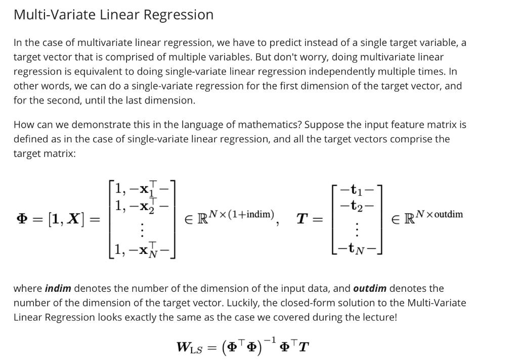 Import Numpy As Np Class Linear Reg Object Def Init Self Indim 1 Outdim 1 Initialize The Parameters First 2
