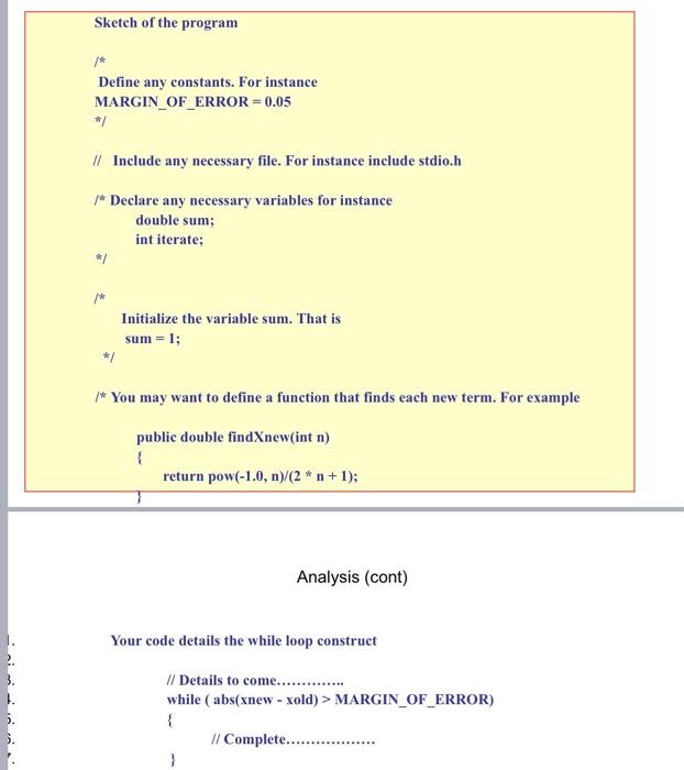 The Value Of A Can Be Determined By The Series Equation 1 1 1 1 That Is A 4 Sum Where Sum Iteration Using The W 4
