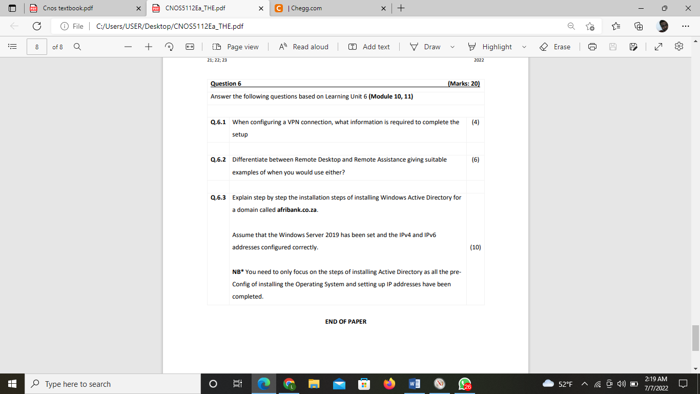 Pdf C Cnos Textbook Pdf File 8 Of 8 Q X Pdf Cnos5112ea The Pdf C Users User Desktop Cnos5112ea The Pdf Type Here To S 1