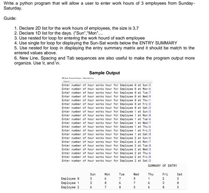 Can You Fix This Code Python Language Paste Your Runnable Code And Screenshot Of Your Output Sample Output Declare 2 1