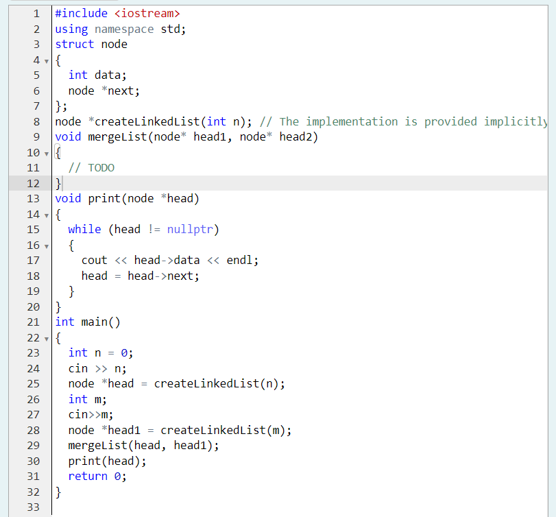 Struct Node Represents A Node In Linkedlists Functions Createlinkedlist Receive The Size Of A Linked List 0 3