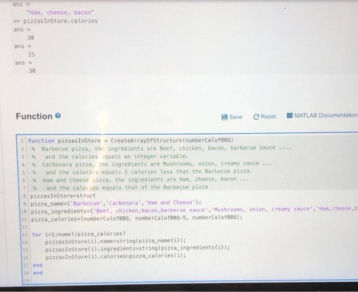 Array Of Create A Function Called Createarrayofstructure To Create An Array Of Structs Called Pizzasinstore With 3 Field 2