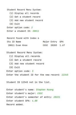 Python Programming Csv File Is Provided At The Bottom Student Records Csv File 6