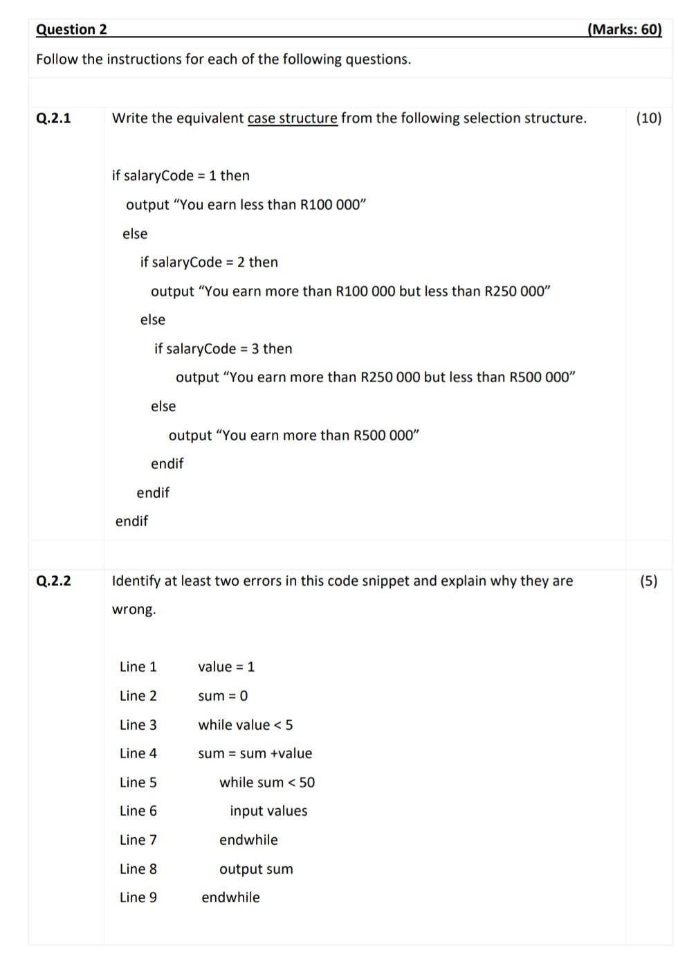 Please Answer In The Simplest Way Of Understanding Pseuodocode 1
