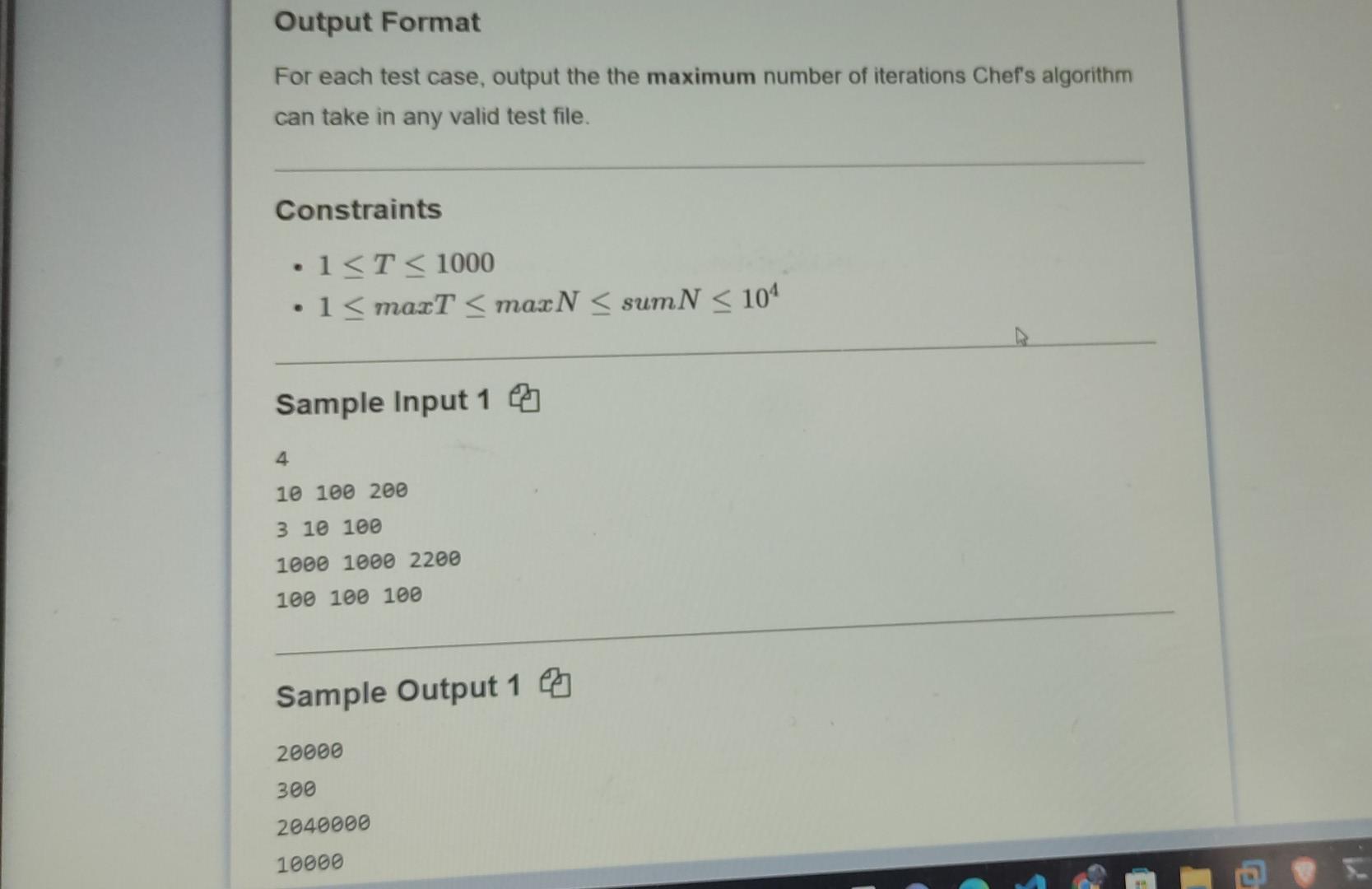 Slow Solution 1 Problem Code Slowsoln Chef Is Trying To Solve A Problem Having T Test Cases Where For Each Test Case 3