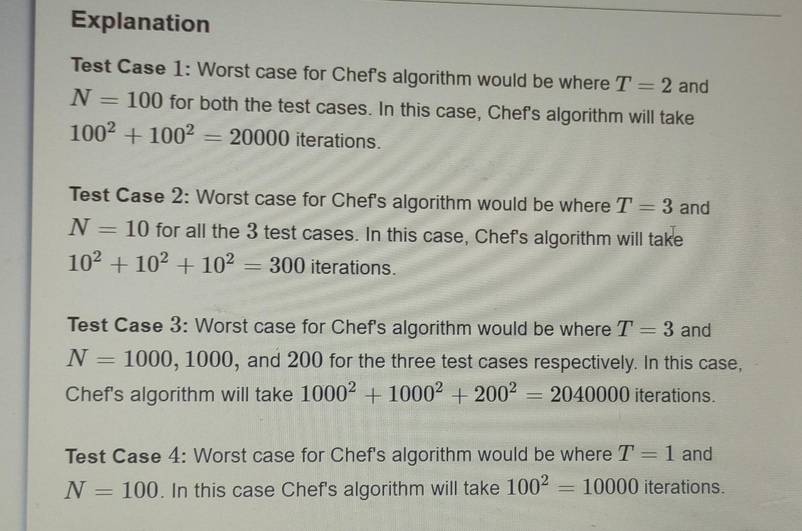 Slow Solution 1 Problem Code Slowsoln Chef Is Trying To Solve A Problem Having T Test Cases Where For Each Test Case 4
