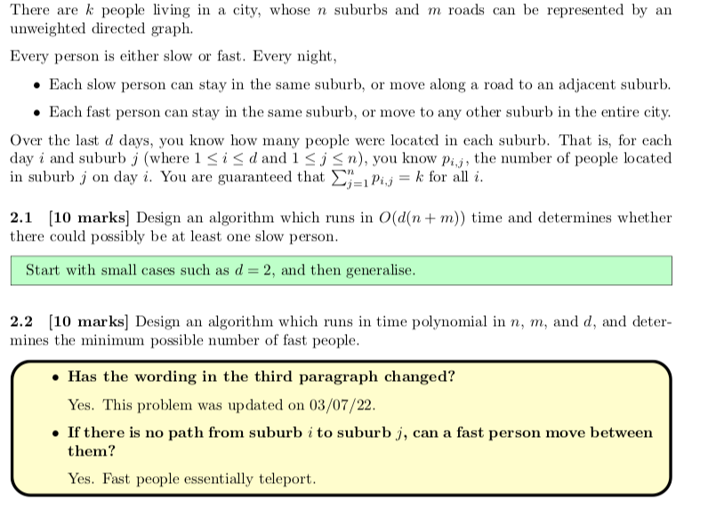 The Following Question Involves Maximum Flow Algorithms Namely Ford Fulkerson And Edmonds Karp Just Do Question 2 1 B 1