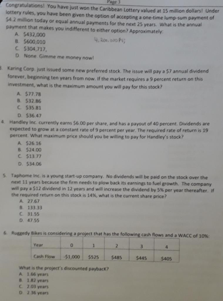 Page Congratulations You Have Just Won The Caribbean Lottery Valued At 15 Million Dollars Under Lottery Rules You Hav 1