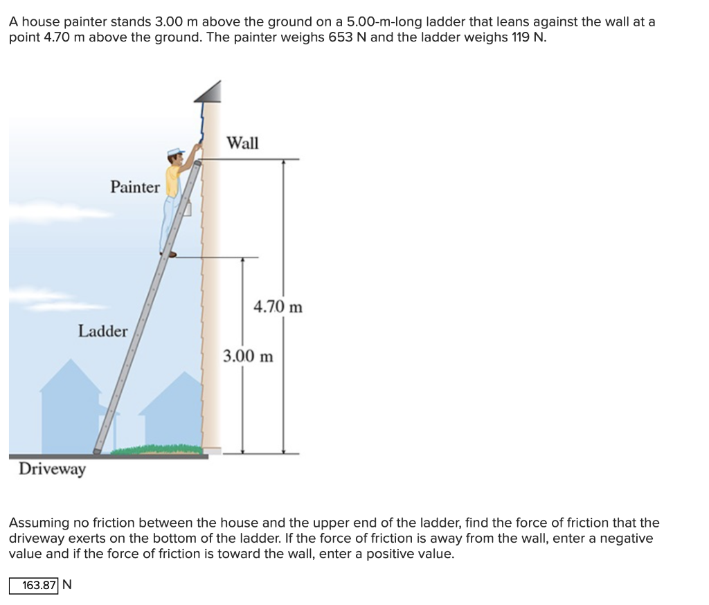 A House Painter Stands 3 00 M Above The Ground On A 5 00 M Long Ladder That Leans Against The Wall At A Point 4 70 M Abo 1