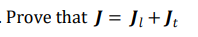 Prove That J J Jt 1