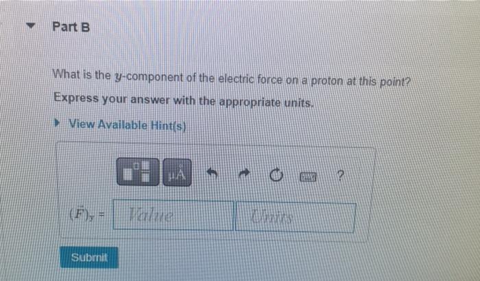 The Electric Field At A Point In Space Is E 900 100 N C I E Fana What Is The X Component Of The Electric Force On 3