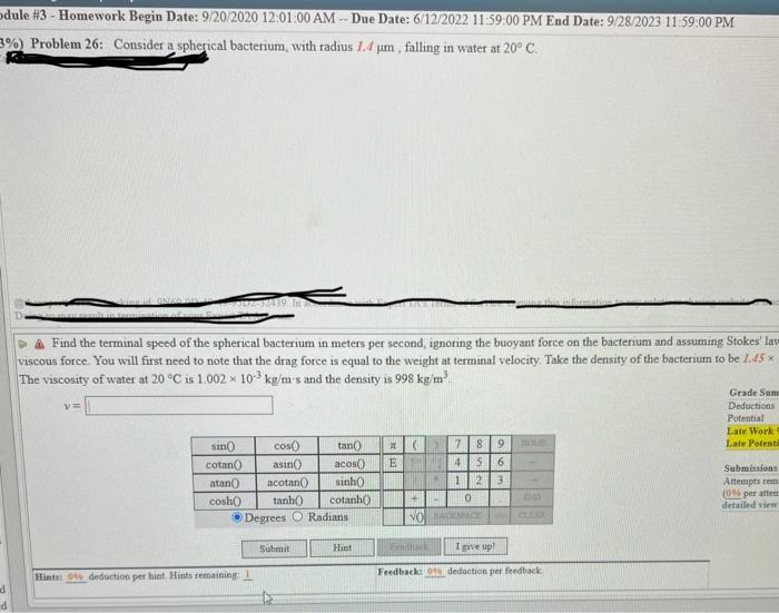 Odule 3 Homework Begin Date 9 20 2020 12 01 00 Am Due Date 6 12 2022 11 59 00 Pm End Date 9 28 2023 11 59 00 Pm 3 1