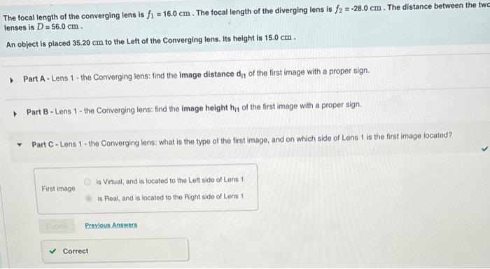 Learning Goal Two Lenses In Combination You Will Solve The Problem Step By Step To Find The Final Image Pay Attentio 3