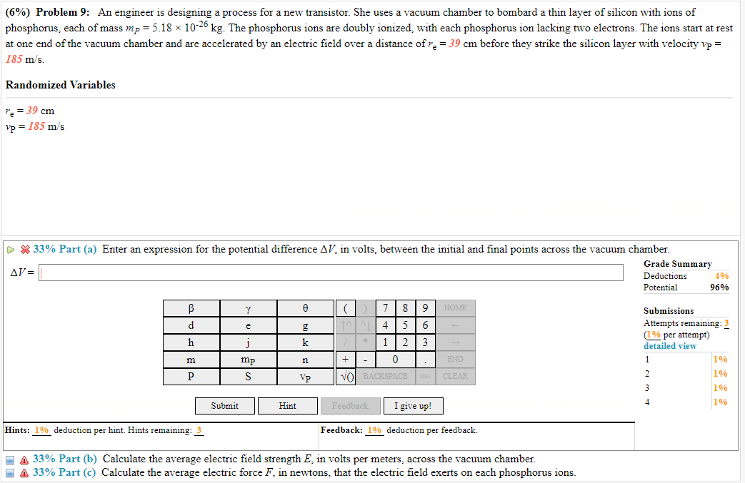 6 Problem 9 An Engineer Is Designing A Process For A New Transistor She Uses A Vacuum Chamber To Bombard A Thin Lay 1