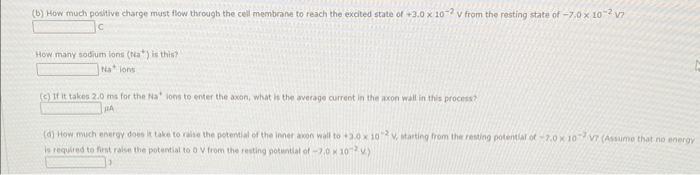 Assume A Length Of Axon Membrane Of About 0 10 M Is Excited By An Action Potential Length Excited Nerve Speed Pulse Dur 7