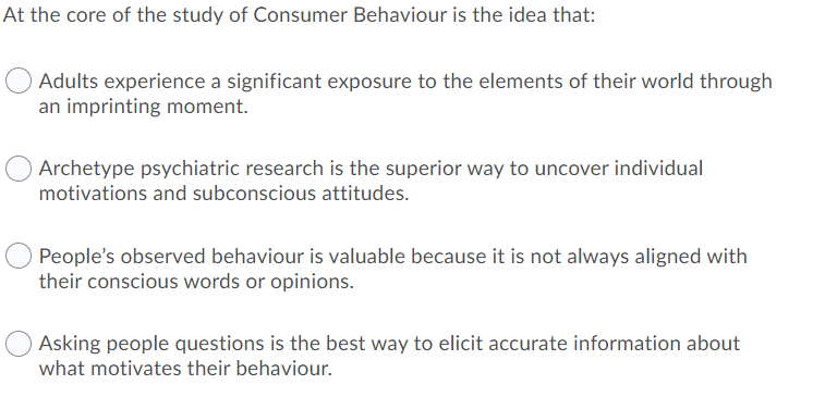 At The Core Of The Study Of Consumer Behaviour Is The Idea That Adults Experience A Significant Exposure To The Element 1
