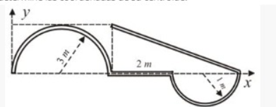 On The Homogeneous Bar Shown Determine The Coordinates Of Its Centroid 1