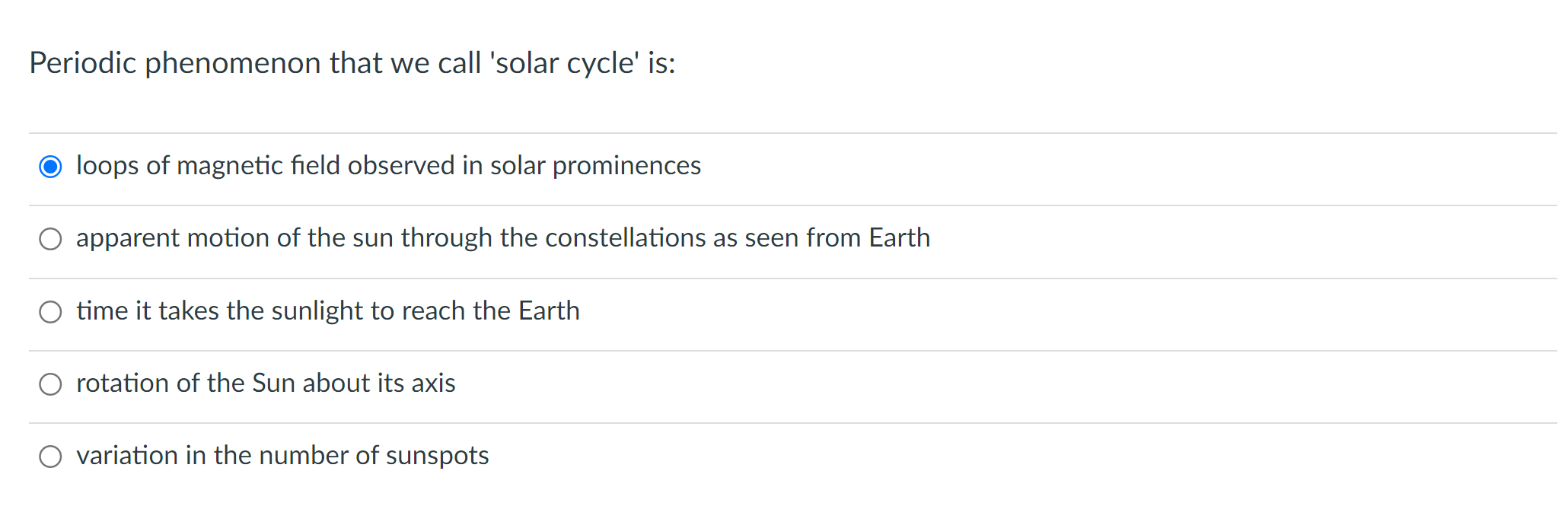 Periodic Phenomenon That We Call Solar Cycle Is Loops Of Magnetic Field Observed In Solar Prominences Apparent Motion 1