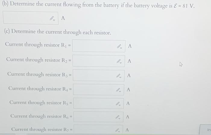 R W 22 Bon Www R B R Val Ww R A Determine The Total Resistance Of The Circuit If R 165 2 R 105 R 96 2