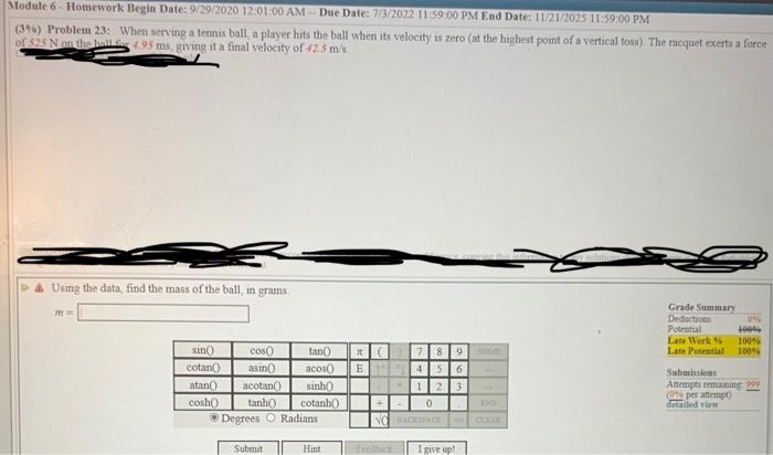 Module 6 Homework Begin Date 9 29 2020 12 01 00 Am Due Date 7 3 2022 11 59 00 Pm End Date 11 21 2025 11 59 00 Pm 3 1