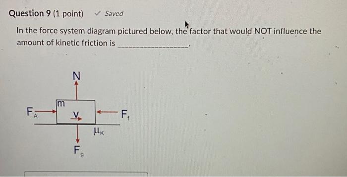Question 4 1 Point When Working With Two Dimensional Motion Choose The Direction Of To Be A Positive Direction North 4