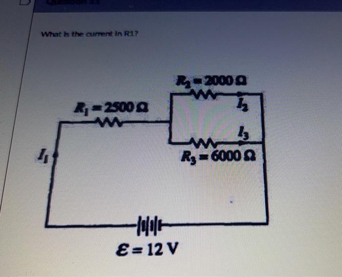 O 3 Ma O 6 Ma O 9 Ma What Is The Current In R17 4 2300 W R 2000 A A 8 12 V Rg 60002 What Is The Current In R1 1 R 25 2
