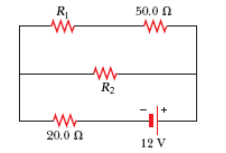 Please Write The Equations Used And Steps Four Resistors Are Connected To A Battery With A Terminal Voltage Of 12 V A 1