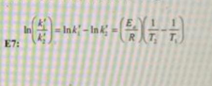 6 Of 5 11 Calculate The E For The Reaction Using Equation 7 On P 59 Of The Lab Manual And Report Your Answer To The M 3