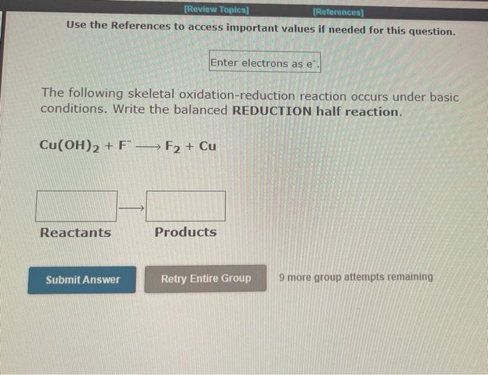 Review Topics References Use The References To Access Important Values If Needed For This Question The Following Sk 1