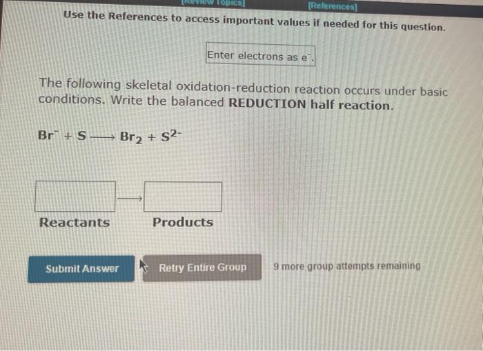 Review Topics References Use The References To Access Important Values If Needed For This Question The Following Sk 3