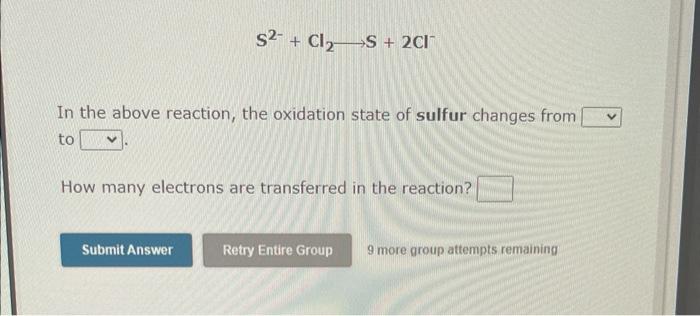 Ni2 2ag 2ag Ni In The Above Reaction The Oxidation State Of Nickel Changes From To How Many Electrons Are Transfe 3