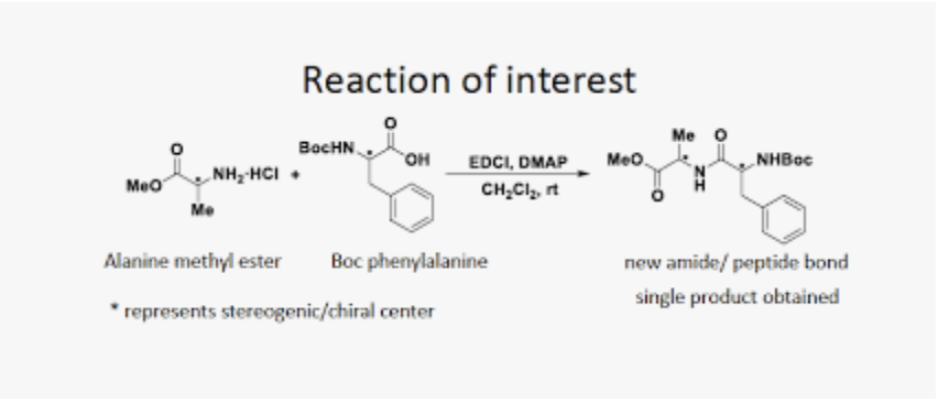 Meo Me Reaction Of Interest Nh Hci Alanine Methyl Ester Bochn Oh Edci Dmap Ch Cl Rt Boc Phenylalanine Represents S 1