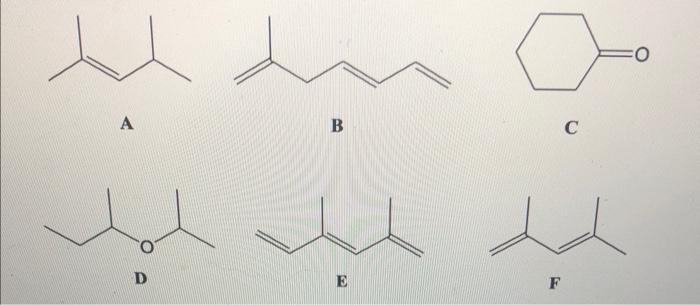 Which Have No Uv Absorption Which Has The Most Intense Pi Pi Absorption 1