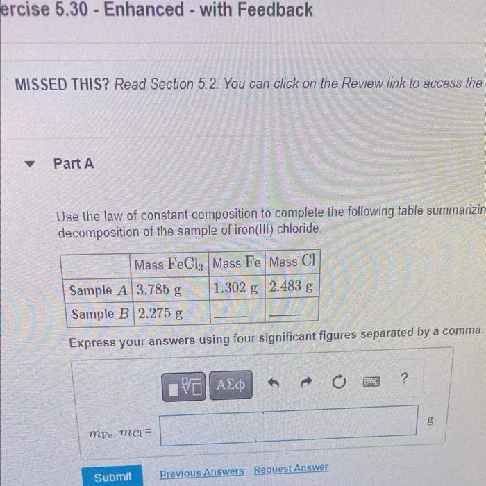 Ercise 5 30 Enhanced With Feedback Missed This Read Section 5 2 You Can Click On The Review Link To Access The P 1