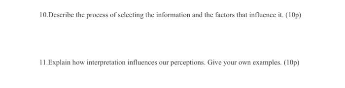 12 Determine How Perception Differs Between People What Influences Our Perception What Makes You Who You Are 10p 2