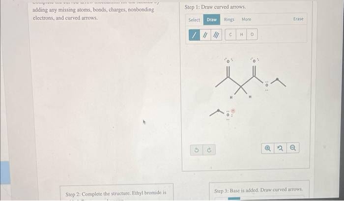 Predict The Major Organic Product Of The Given Reaction And Complete Its Mechanism 1 Naoevetoh 2 Ch Ch Br 3 Nao T Bu 2