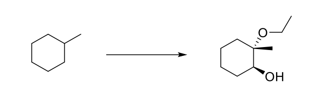 Propose A Multistep Synthesis For The Following Transformation Draw All Reagents Necessary For Each Step And Draw The P 1