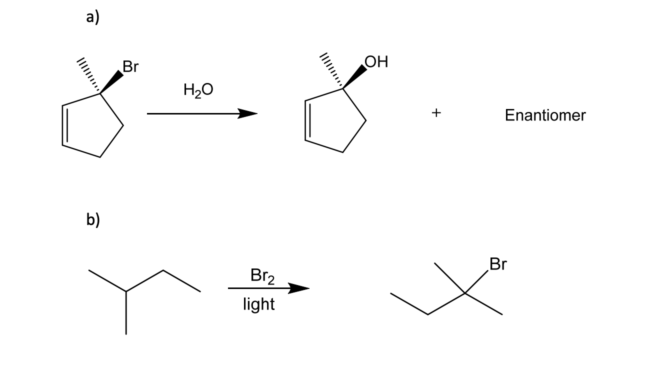 Draw Complete Mechanism To Produce The Major Products Of Following Reactions Include All Half Curved Full Curved Arrow 1